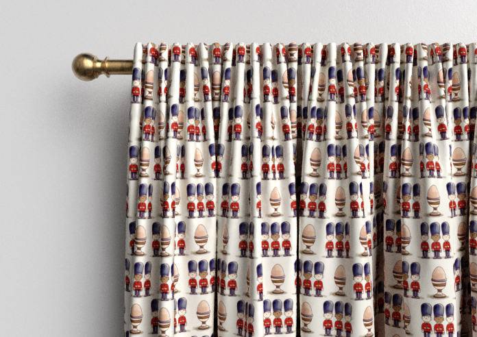 Kings Breakfast, Eggs Kingsmen - Made to Measure Curtains - Image 9